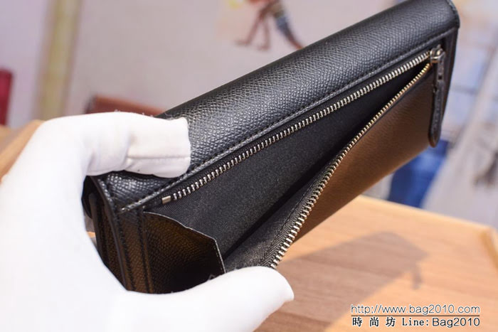 COACH蔻馳 原單內碼頭層牛皮 57715 新款 信封女士錢包  Chz1201